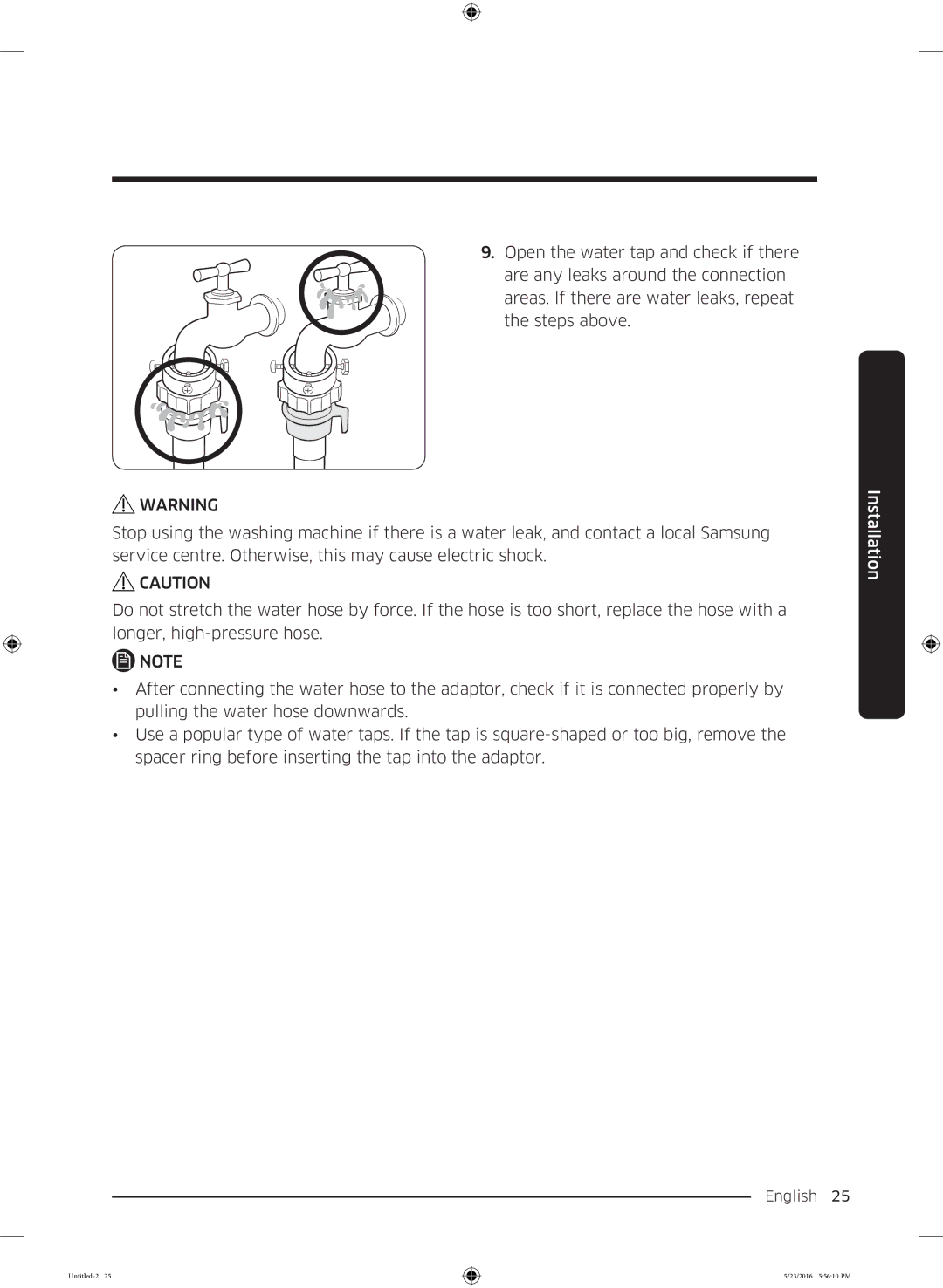 Samsung WD18J7810KG/YL manual English 25  